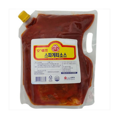 오뚜기토마토소스 - 오뚜기 오쉐프 스파게티소스 2kg 1+1, 2개