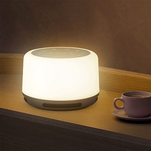 레벤트 LED 백색소음기 무드등 RM20, 화이트