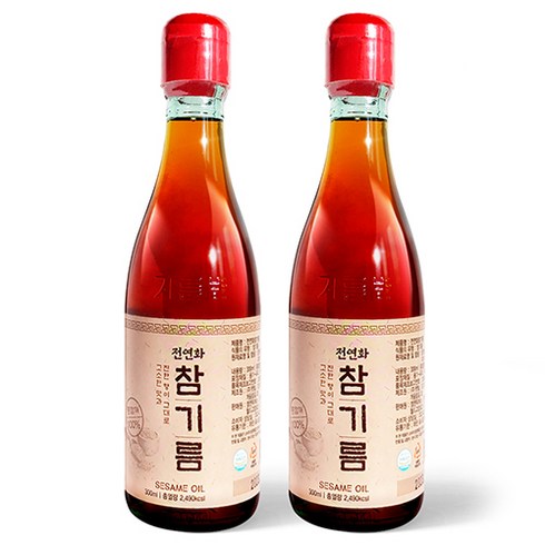 시장쏙 전연화 참기름, 2개, 300ml