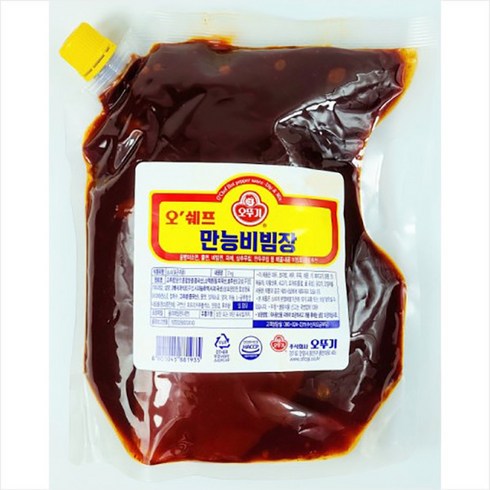 오뚜기 오쉐프 만능비빔장, 1개, 2kg