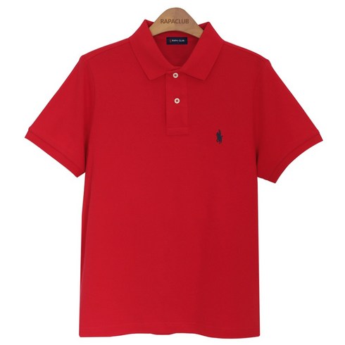 톰보이 - 라파클럽 남녀공용 피케 반팔 카라 셔츠 티셔츠