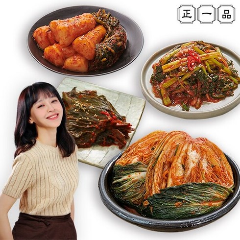 강성연 김치 4종 총 11kg(포기 6kg+총각2kg+열무 2kg+깻잎1kg), 단품