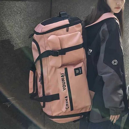 호구 검도 가방 호구가방 문양 천 검도방어구 백팩, 빨간색 큰