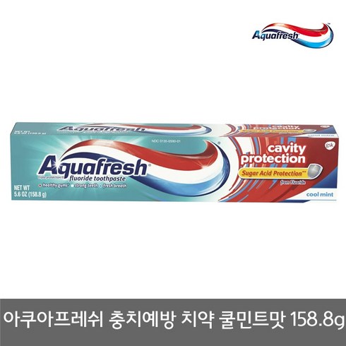 아쿠아후레쉬 충치예방 치약 쿨민트맛 158.8g/칫솔, 1개