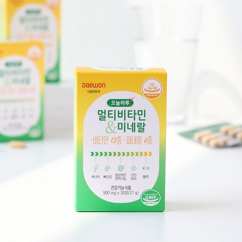 대원제약 오늘하루 멀티비타민 미네랄 900mg 30정, 1, 단품, 상세페이지 참조