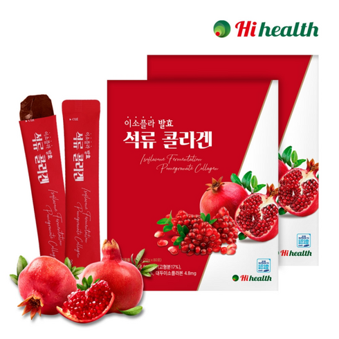 하이헬스 이소플라 발효 석류콜라겐 젤리스틱 80포, 1600g, 2개