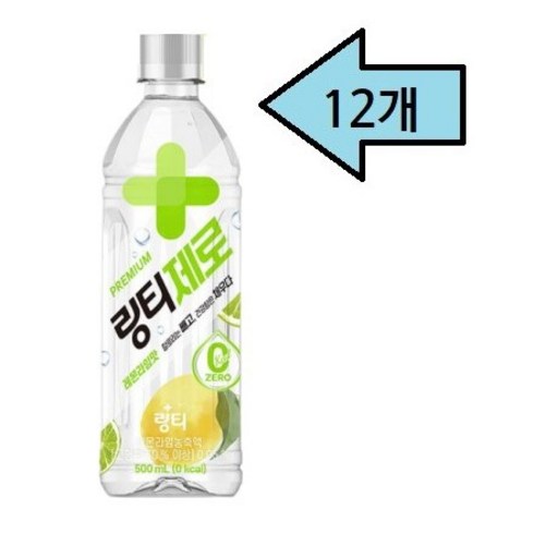 링티제로 레몬 라임, 500ml, 12개