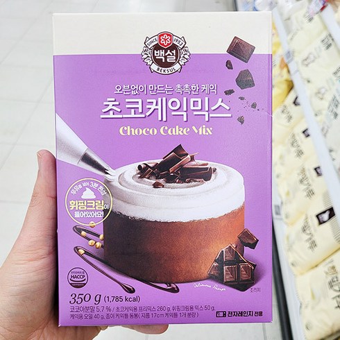 백설 초코케익믹스 350g, 1개