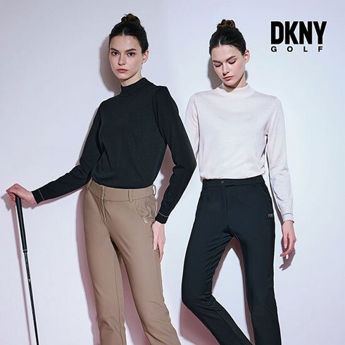 [DKNY GOLF] 여성 트리코트 기모 본딩 팬츠 2종