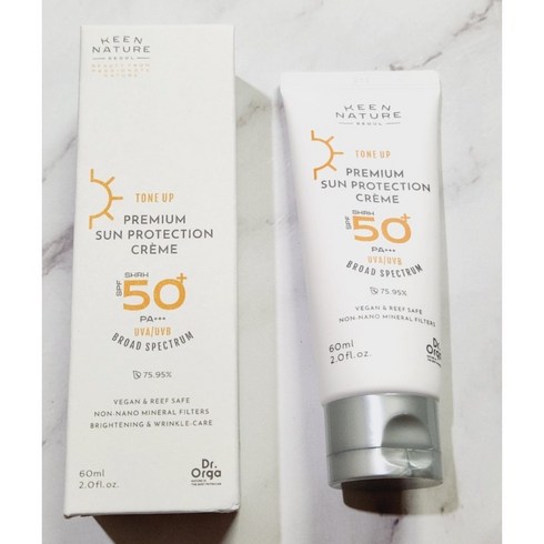 닥터올가 프리미엄 썬프로텍션 톤업 선크림 SPF50+ PA+++ 톤업선크림 썬크림 무기자차선크림 선크림무기자차 순한선크림 순한썬크림 피부톤업 닥터올가선크림 저자극 비건 비건선크림, 1개, 60ml