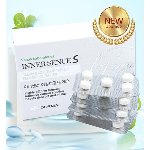 이너센스 락토 최근제조 질 건강 건조증 여성청결제 500mg x 20정