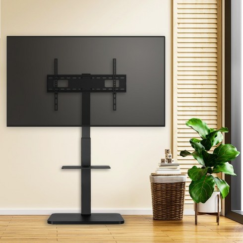 TV스탠드 37-75인치 티비거치대 LG 삼성 M7 호환 대형 브라켓 KS-6 블랙, 단품