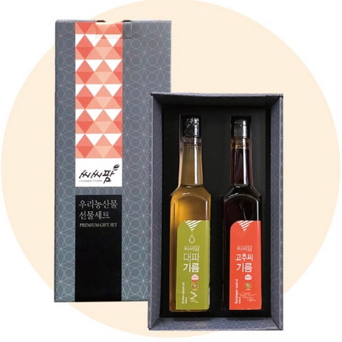 명품오일 2종 세트 [500ml/1병] 대파 + 고추씨 기름