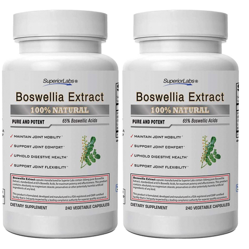 보스울트라면세점가격 - 슈페리어랩스 보스웰리아 Boswellia Extract 500mg 240베지캡슐 2개, 240정