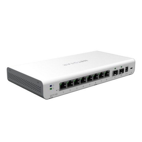 [NETGEAR] 넷기어 GC110 [클라우드스위칭허브/8포트/1000Mbps+2SFP]