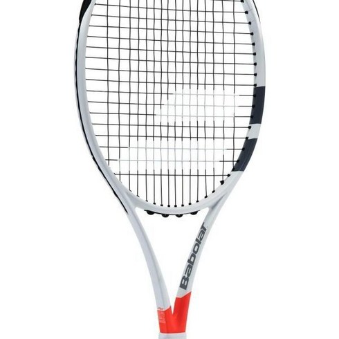 바볼랏 퓨어 스트라이크 VS 투어 테니스 라켓, 4 1/4, White / Red