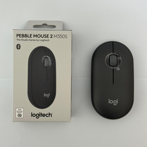 로지텍 Pebble M350S 무선 마우스 Pebble M350S, 블랙