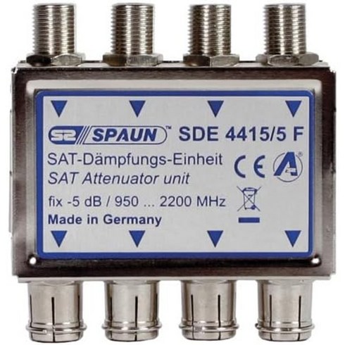 Spaun SDE 4415/5 F 위성신호 어테뉴에이터 F커넥터, Spaun SDE 4415/5 F F-커넥터