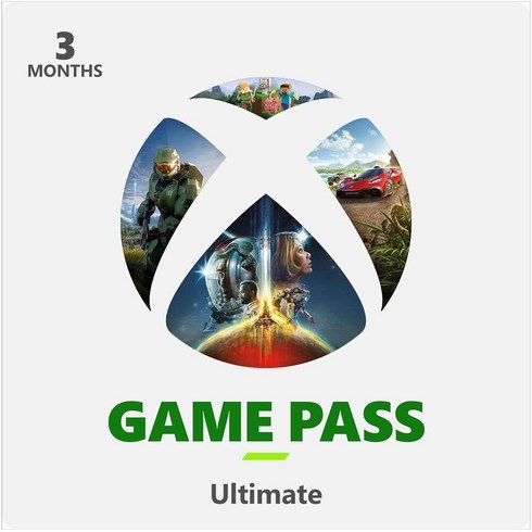 게임패스얼티밋 - 엑스박스 XBOX GAME PASS ULTIMATE – 3개월 단색, 단색/3 MONTH CODE