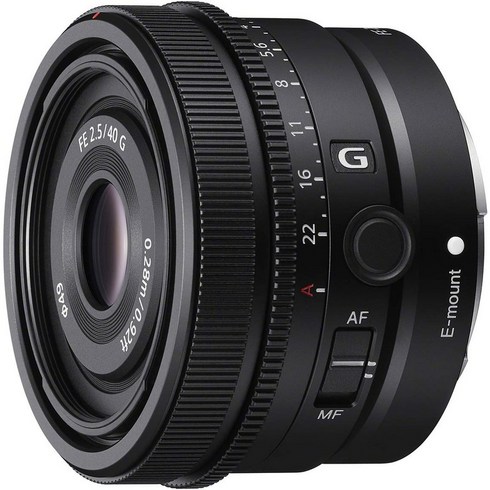 소니표준 단초점 렌즈풀 사이즈FE 40mm F2.5 GG 렌즈디지털 일안 카메라 α[E마운트]용 렌즈SEL40F25G, SEL40F25G, 1개