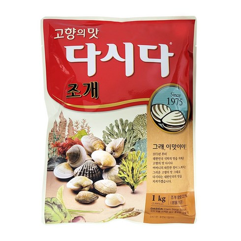 백설 다시다 조개, 1개, 1kg