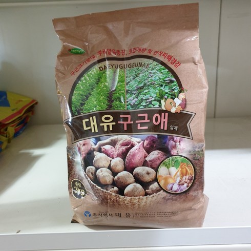 고구마 감자 양파 마늘 무 인삼 더덕 밑거름 비료 마양구 텃밭 거름, 구근애 3kg, 1개