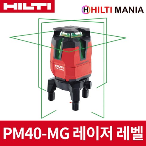 힐티 PM40-MG 충전 그린라인 레이저 레벨 베어툴, 1개