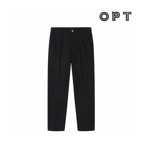 OLPLPA02M_BK - 옵트 옵트 블랙 여성 테이퍼드 컬러 데님팬츠 OLPLPA02M_BK