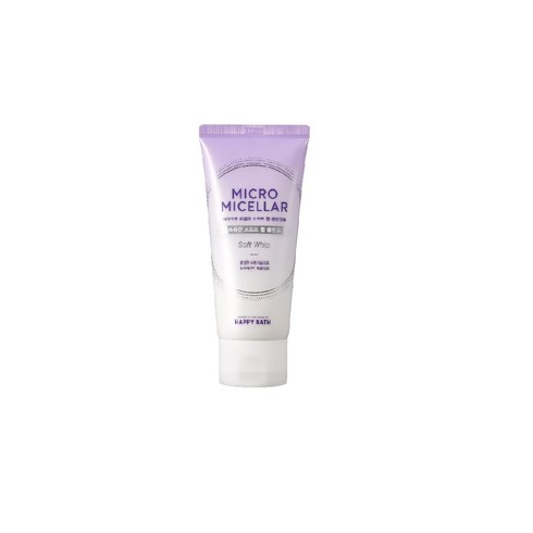 해피바스 마이크로 미셀라 소프트 휩 클렌징 폼 75g, 1개