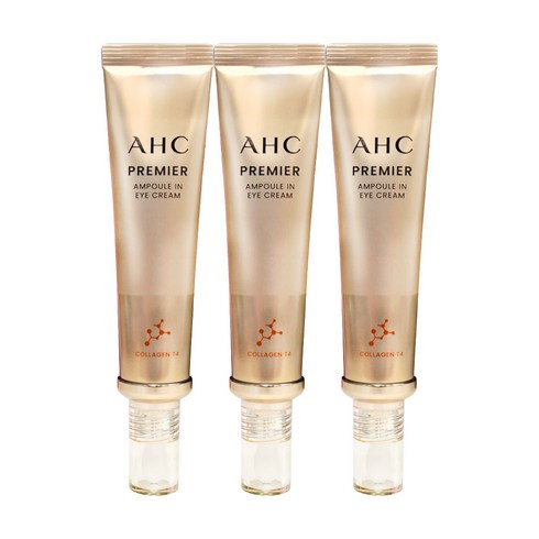 최신상 시즌 11 AHC 프리미어 앰플 인 콜라겐T4 아이크림 40ml + 아이크림샘플 증정, 3개