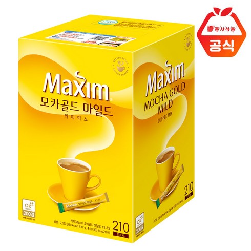 맥심 모카골드 마일드 커피 믹스, 12g, 210개입, 1개