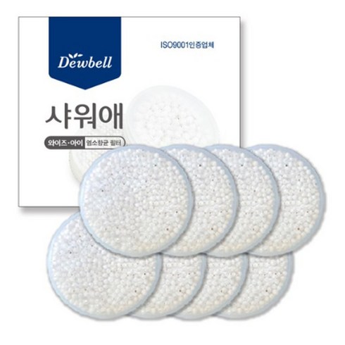 라이브잇 듀벨 샤워애 와이즈용 염소항균 필터 2p, 8개
