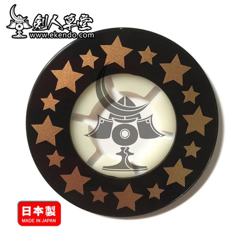 코등이 검도 별 문양 적 청 흑, 흑색