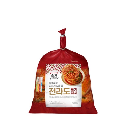 종가집 전라도 포기김치3.3kg, 3.3kg, 1개