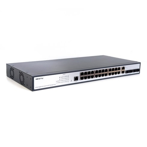 NEXT-3034GL2-SFP 24포트 기가비트 SFP 매니지먼트 스위치 24POrt 10/100/1000Mbps 2TP 4SFP(2combo) Switch L2매니지먼트