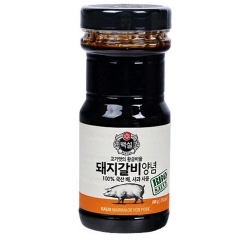 백설돼지갈비양념 - CJ제일제당 백설 돼지갈비 양념 840g x6개, 6개