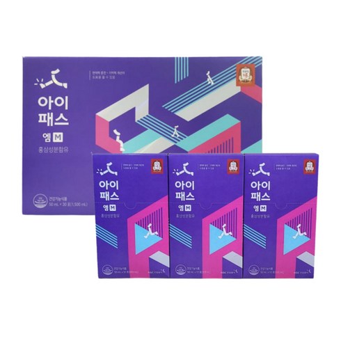 정관장 아이패스 엠(M) 50ml 30포, 500ml, 3개