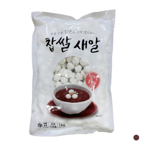 국산 찹쌀 듬뿍 들어간 전통 찹쌀새알심, 1kg, 1개
