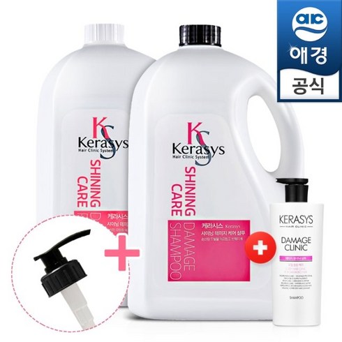 케라시스대용량샴푸 - [쇼핑엔티] 케라시스 대용량 샤이닝 샴푸/린스 4L x2+펌프2개+180ml 샴푸1개, 케라시스 대용량 샴푸 4L x2개, 1개