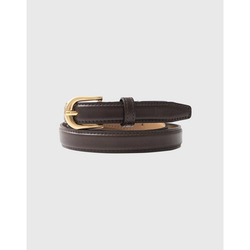 룩캐스트 다크 브라운 제이드 레더 벨트 DARK BROWN JADE LEATHER BELT-176756