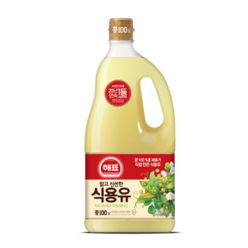 2023년 가성비 최고 식용유 - 해표 식용유, 1.8L, 2개