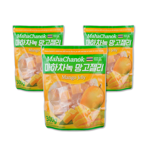 마하차녹망고젤리 - 마하차녹 구미망고젤리 300g, 3개