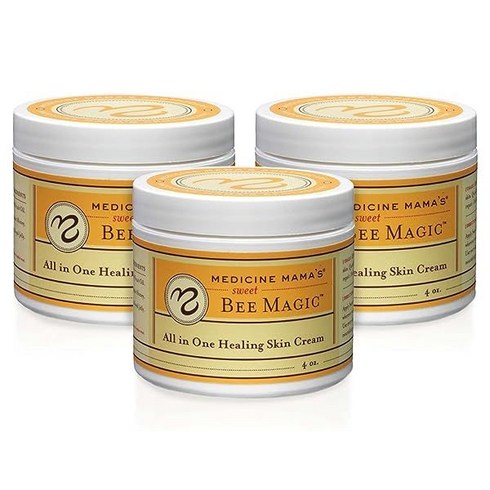 Medicine Mama's Apothecary Sweet Bee Magic All in One Healing Skin Cream 3 Count/12 Ounces Total