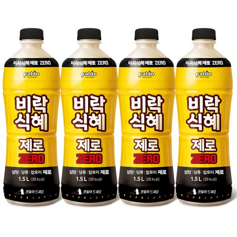 팔도 제로 비락식혜 1.5L x4개, 4개