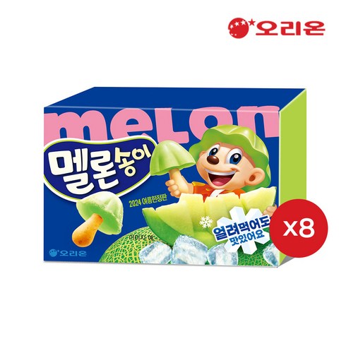 멜론송이 - 오리온 멜론송이, 50g, 8개