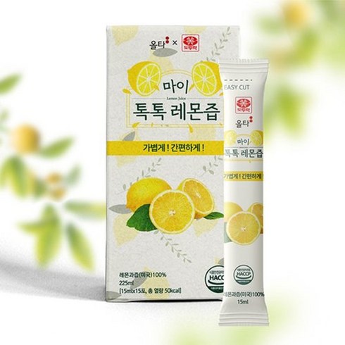 마이 톡톡 레몬즙 - 올타 마이톡톡 레몬즙 6박스 (15ml x 90포), 225ml