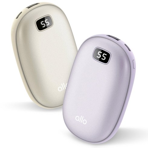 2023년 가성비 최고 알로코리아손난로 - 알로코리아 충전식 손난로 휴대용 전기 전자 핫팩 보조배터리 8000mAh WM800, 골드