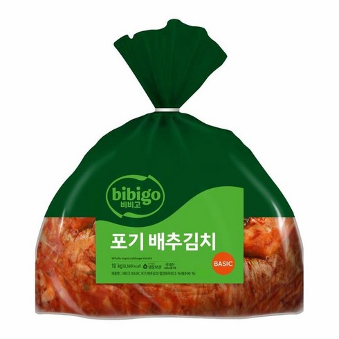 비비고김치10kg - 비비고 BASIC 포기배추김치, 1개, 10kg