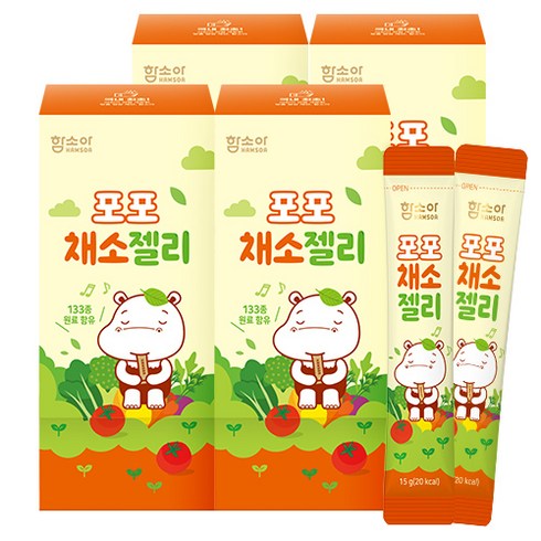 함소아 포포 채소젤리, 210g, 4개