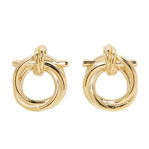 페라가모 스크래치 트위스티드 간치니 여성 귀걸이 76 0671 001 0765593 056